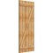 Ekena Millwork Joined Board-n-Batten Shutters w/Z-Bar, Rough Sawn Western Red Cedar, 26 7/8W x 63H, PR RBJ06Z26X063RWR - alternate 2